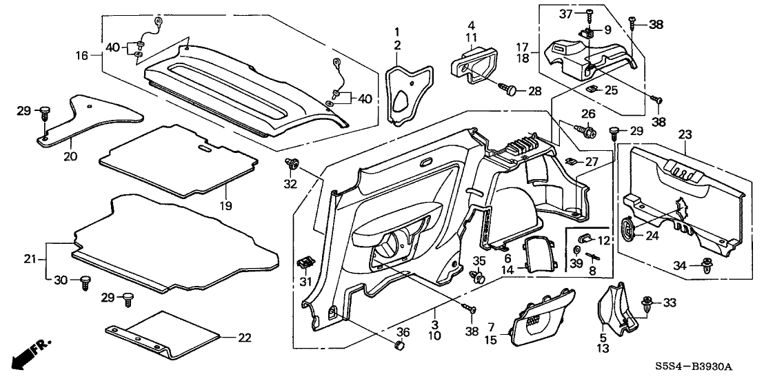 Honda 90302-SN7-E00 Nut, Spring (4MM)