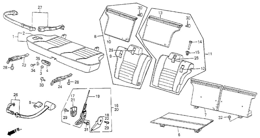 Honda 78251-SB3-971ZG Adjuster, R. RR. Seat Reclining *YR89L* (PALMY BROWN)