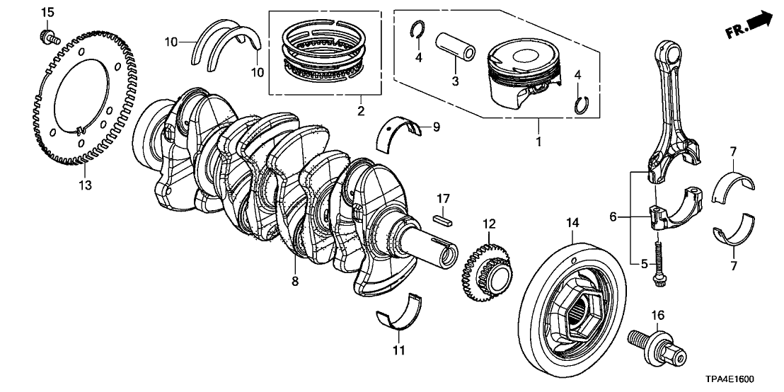 Honda 13622-5TZ-H00 Plate, Crank Pulser