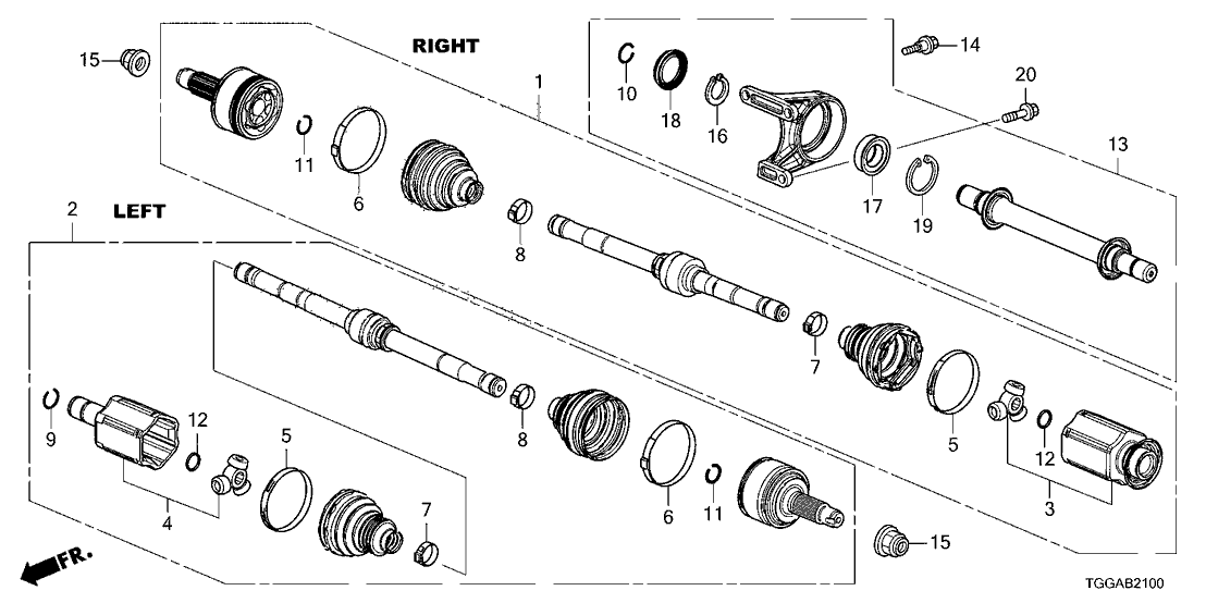 Honda 44318-TBC-A01 Band, Inboard Shaf