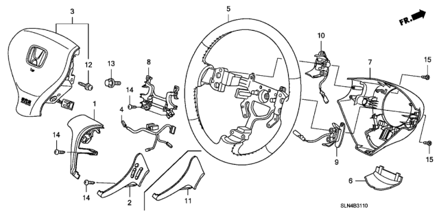 2008 Honda Fit Sw, R. *NH600L* Diagram for 78560SLN305ZA