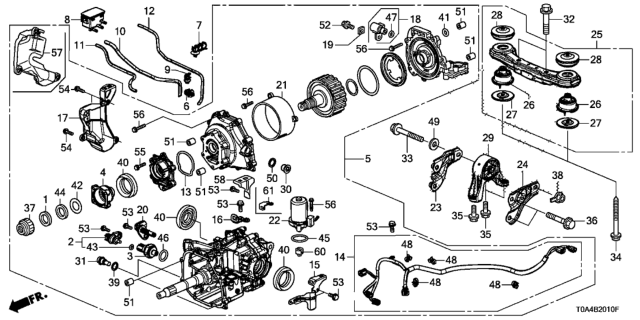 2016 Honda CR-V  Bolt, Flange (10X119) Diagram for 90163SR7010