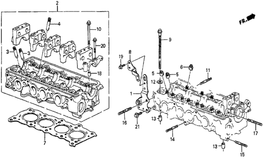 1983 Honda Prelude Bolt, Stud (8X40) Diagram for 92700080400B