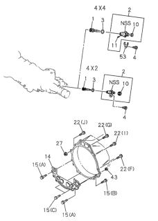 1997 Honda Passport  Bolt Thrust Collar Diagram for 0281510400