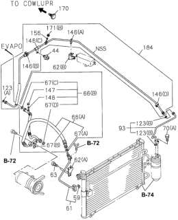 1994 Honda Passport  Pipe, Flexible Hose Diagram for 8970694231