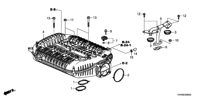 2022 Honda Odyssey  Gasket, Intake Manifold (Frg-Nok) Diagram for 17101RLVA01