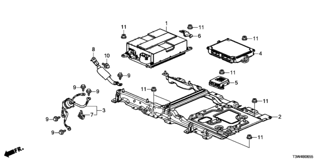 2014 Honda Accord Hybrid Frame, Ipu (Upper) Diagram for 1D9805K1000