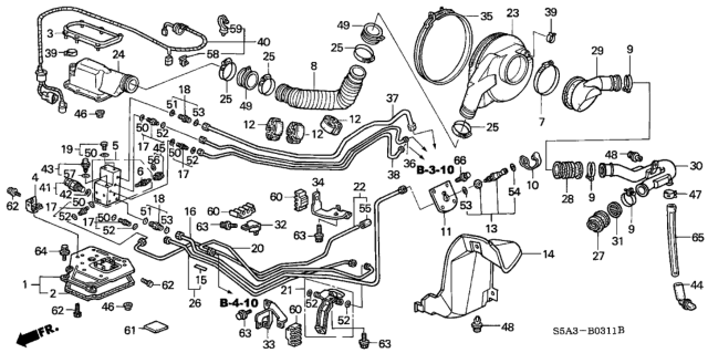 2001 Honda Civic  Plug, Hexhuast Unf (7/16-20) Diagram for 17719S1G003