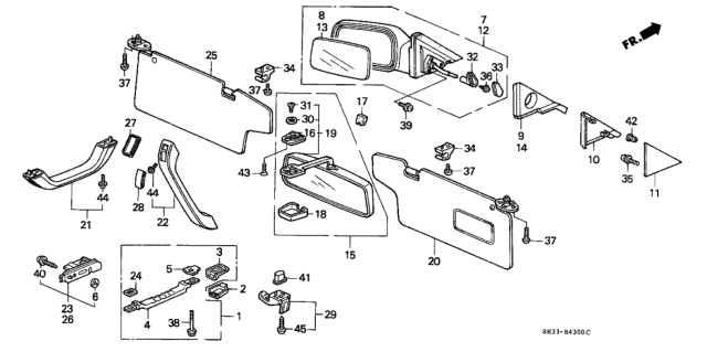 1989 Honda Civic  Screw-Washer (6X20) Diagram for 938910602008