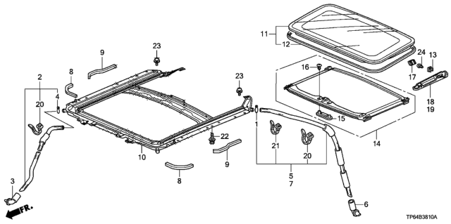 2013 Honda Crosstour  Handle, Sunshade *NH686L* (QP LIGHT WARM GRAY) Diagram for 70611TA0A01ZA