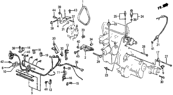 1987 Honda Prelude  Bolt, Stud (8X40) Diagram for 92900080400B