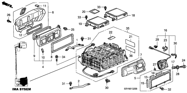 2005 Honda Insight  Bolt, Special (5MM) Diagram for 90101PHM000