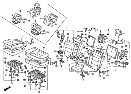 1991 Honda Accord  Bolt-Washer (6X20) Diagram for 934020602008