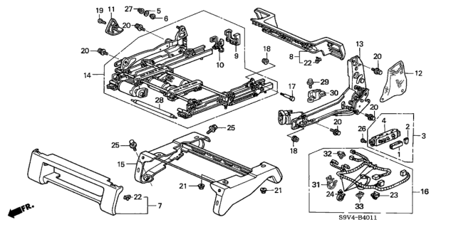 2007 Honda Pilot  Bolt (6X20) Diagram for 81565S3VA01