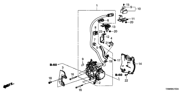 2019 Honda Insight STAY Diagram for 388696L2A00