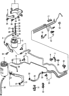 1985 Honda Accord Filter, Fuel Diagram for 16900SD7670