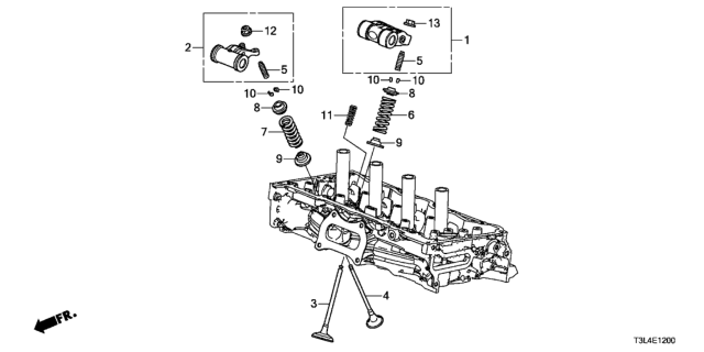2014 Honda Accord Lost Motion Comp Diagram for 148205A2A02