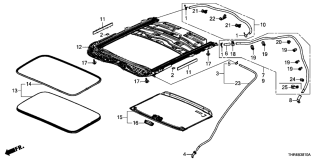 2020 Honda Odyssey  Connector, Tube Diagram for 70057TZ5A10