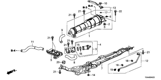 2015 Honda Fit  Tube, Vent Shut Solenoid Valve Diagram for 17372T5RA00