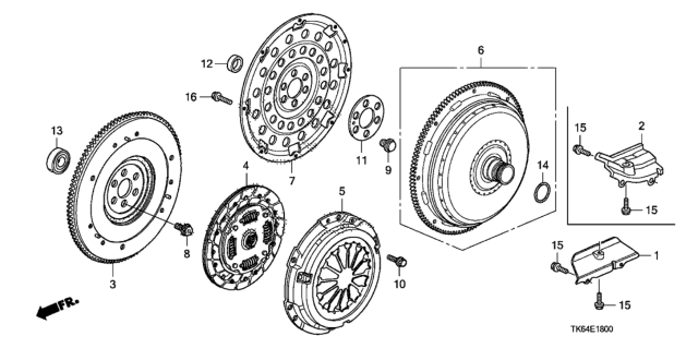 2011 Honda Fit O-Ring (35.5X1.9) Diagram for 91302RNA003