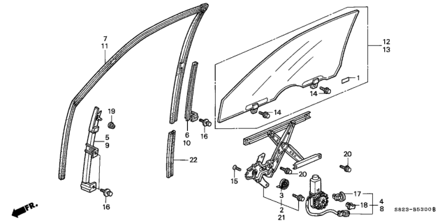 2002 Honda Accord  Bolt (Motor) Diagram for 90120S82A01