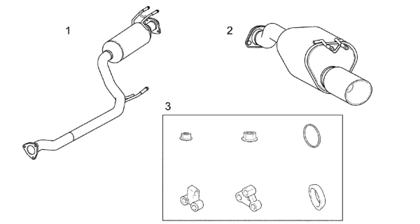 2008 Honda Civic  Sliencer, Rear (Mugen) Diagram for 18400XVJ000