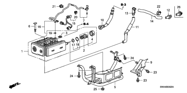 2010 Honda CR-V  Tube A, Drain Diagram for 17741SWAA00