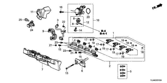 2018 Honda CR-V Insulator, Fuel Pipe Diagram for 1662759B003