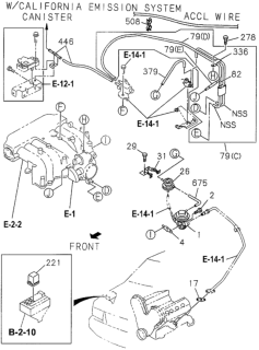 1995 Honda Passport  Hose, Rubber Throttle Diagram for 8971002320