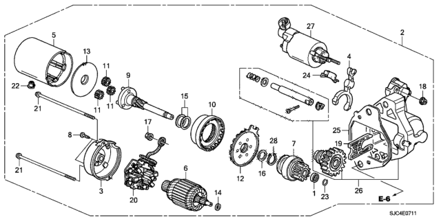2013 Honda Ridgeline  Washer B Diagram for 31219RYEA01