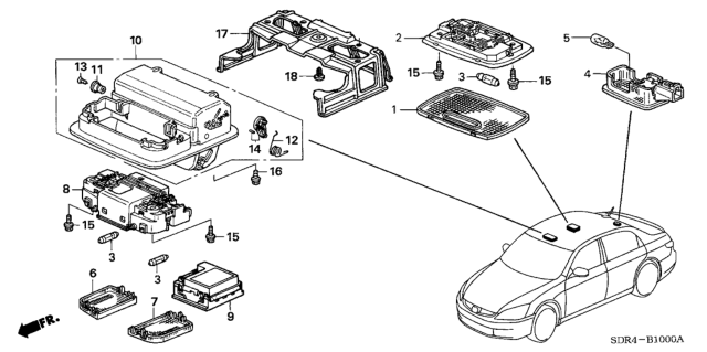 2007 Honda Accord Hybrid  Screw, Tapping (3X10) Diagram for 83253SDCA01