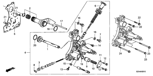 2009 Honda Pilot  Spring, Third Accumulator Diagram for 27583RDK000