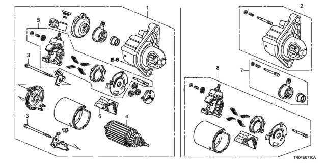 2012 Honda Civic STARTER (SM-74014) Diagram for 06312R1A505RM