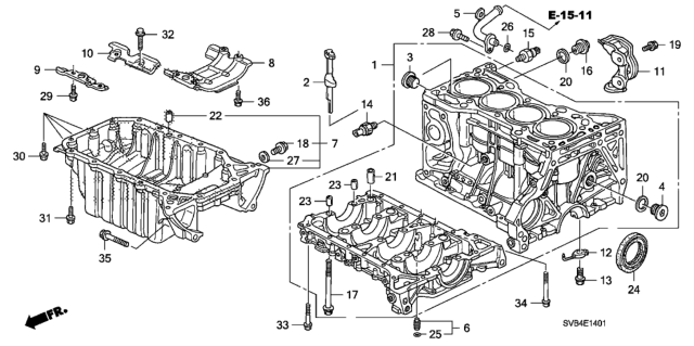2010 Honda Civic  O-Ring (13.5X3.5) Diagram for 91311PRBA00