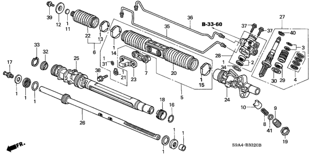 2005 Honda CR-V  Bolt, Flange (8X28) Diagram for 90105S50003