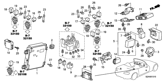 2008 Honda S2000  Imoes Unit Diagram for 39720SEAE02