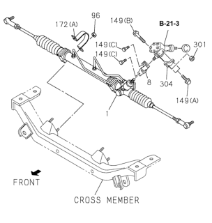 2000 Honda Passport  Shim Diagram for 8971742671
