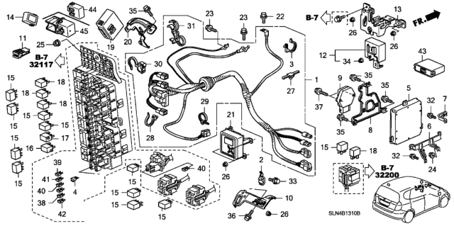 2008 Honda Fit  Imoes Unit Diagram for 39720SAA013