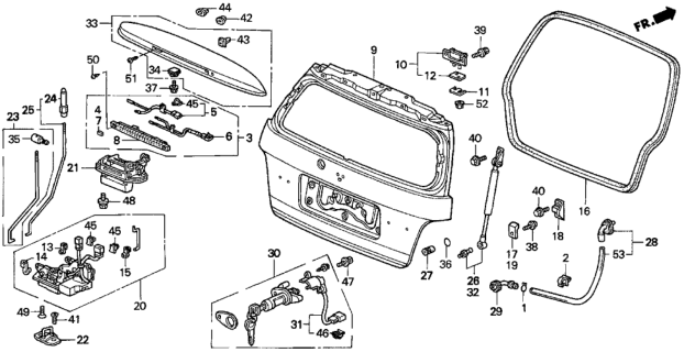 1997 Honda Odyssey  Bolt, Flange (6X16) Diagram for 90106SX0000