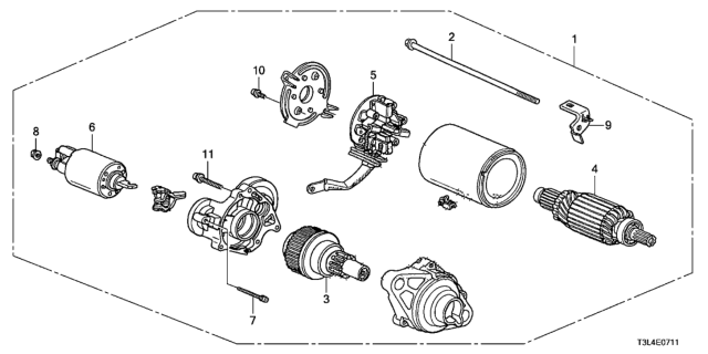 2013 Honda Accord  Screw-Washer (4X8) Diagram for 90001RDBA00