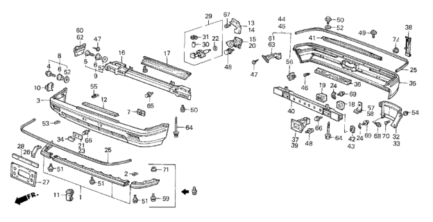 1987 Honda CRX  Screw-Washer (6X16) Diagram for 938930601608