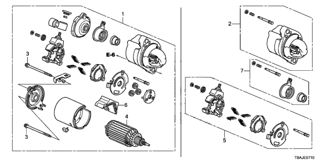2018 Honda Civic Armature Assembly Diagram for 312075X6J01