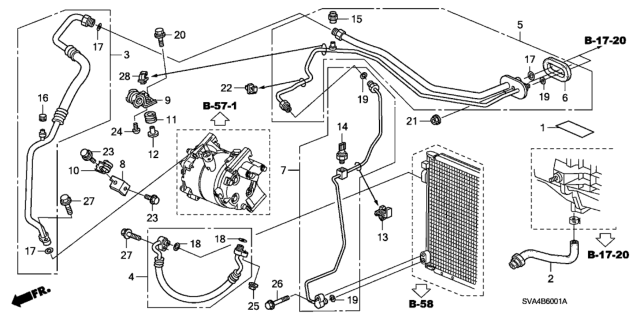 2009 Honda Civic Label, Air Conditioner Information (Hfc134A) Diagram for 80050SNAH00