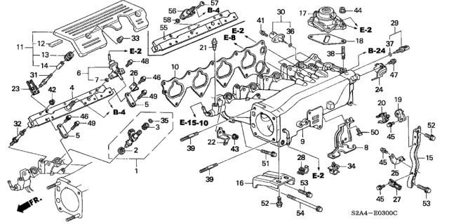 2004 Honda S2000  Nut, Cap (6MM) Diagram for 90213PK2000