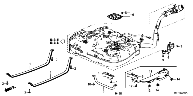 2020 Honda Odyssey  BOLT, SHOULDER (6X24.5) (6.5) Diagram for 90165TZ3A01