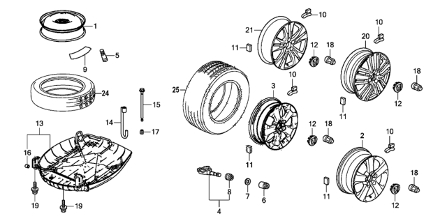 2015 Honda Crosstour  Weight, Balance (5G) (Plombco) Diagram for 44721TP6A01