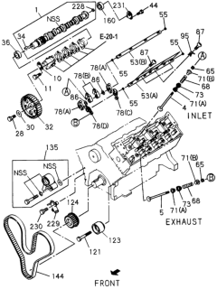 1996 Honda Passport Washer, Rocker Arm Fix Diagram for 8943608760
