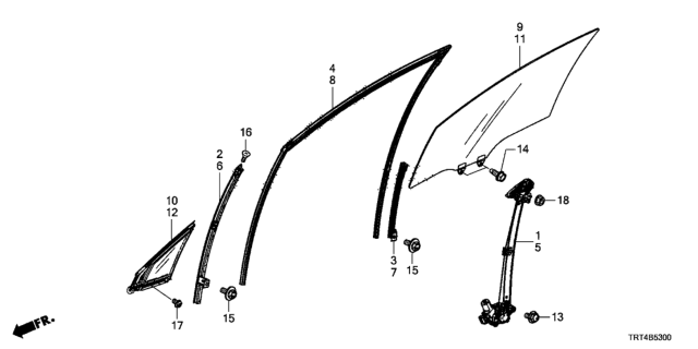 2017 Honda Clarity Fuel Cell Bolt, Flange (6X12) Diagram for 90021TRTA00