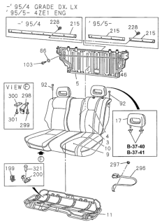 1996 Honda Passport  Washer, Plain Diagram for 8970147000