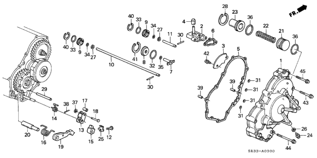 1992 Honda Civic Cap, Breather Diagram for 21396PX5000
